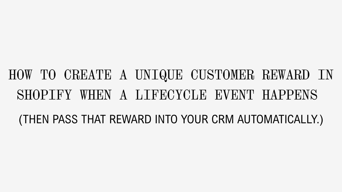 How to Create Event-Triggered Customer Rewards With Shopify Flow and Klaviyo