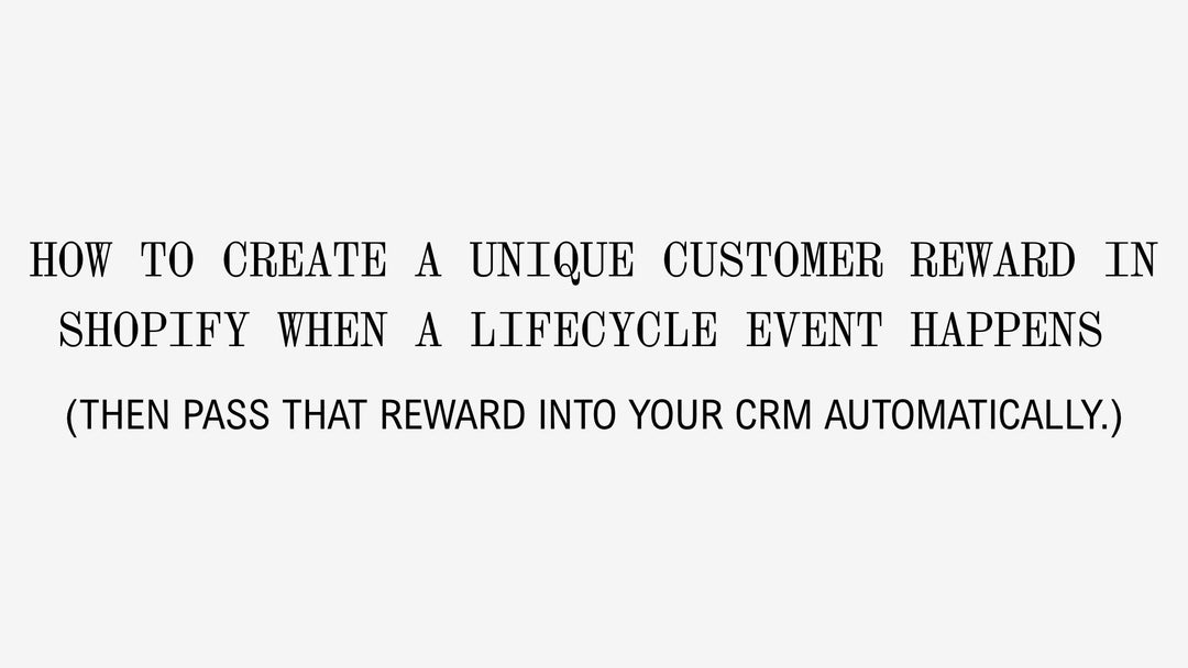 How to Create Event-Triggered Customer Rewards With Shopify Flow and Klaviyo